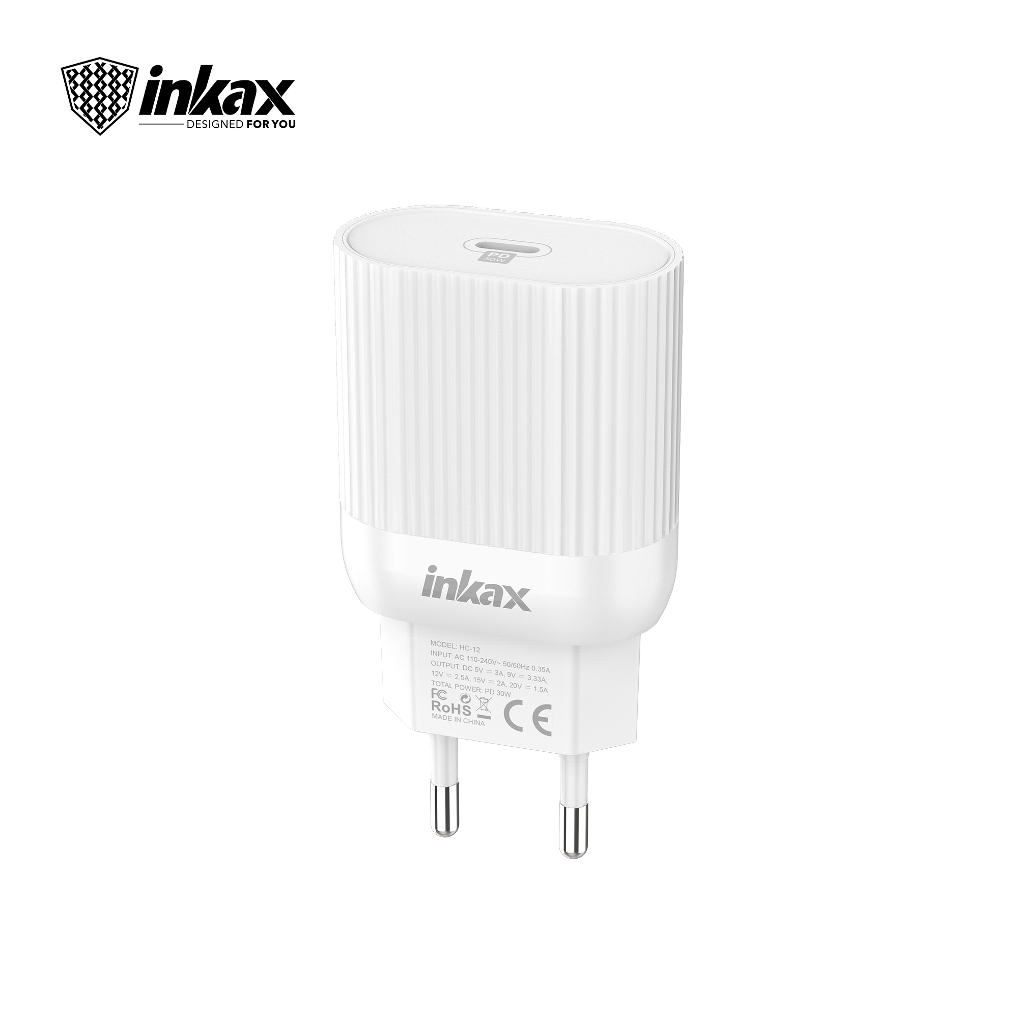 HCC-08 EU Pin 35W 2 Type C FAST CHARGER